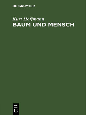 cover image of Baum und Mensch